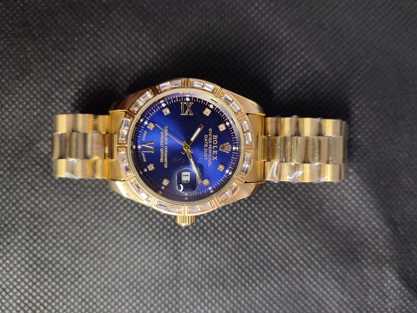 Rolex Oyster Premium Blue Watch - Denzo Watches