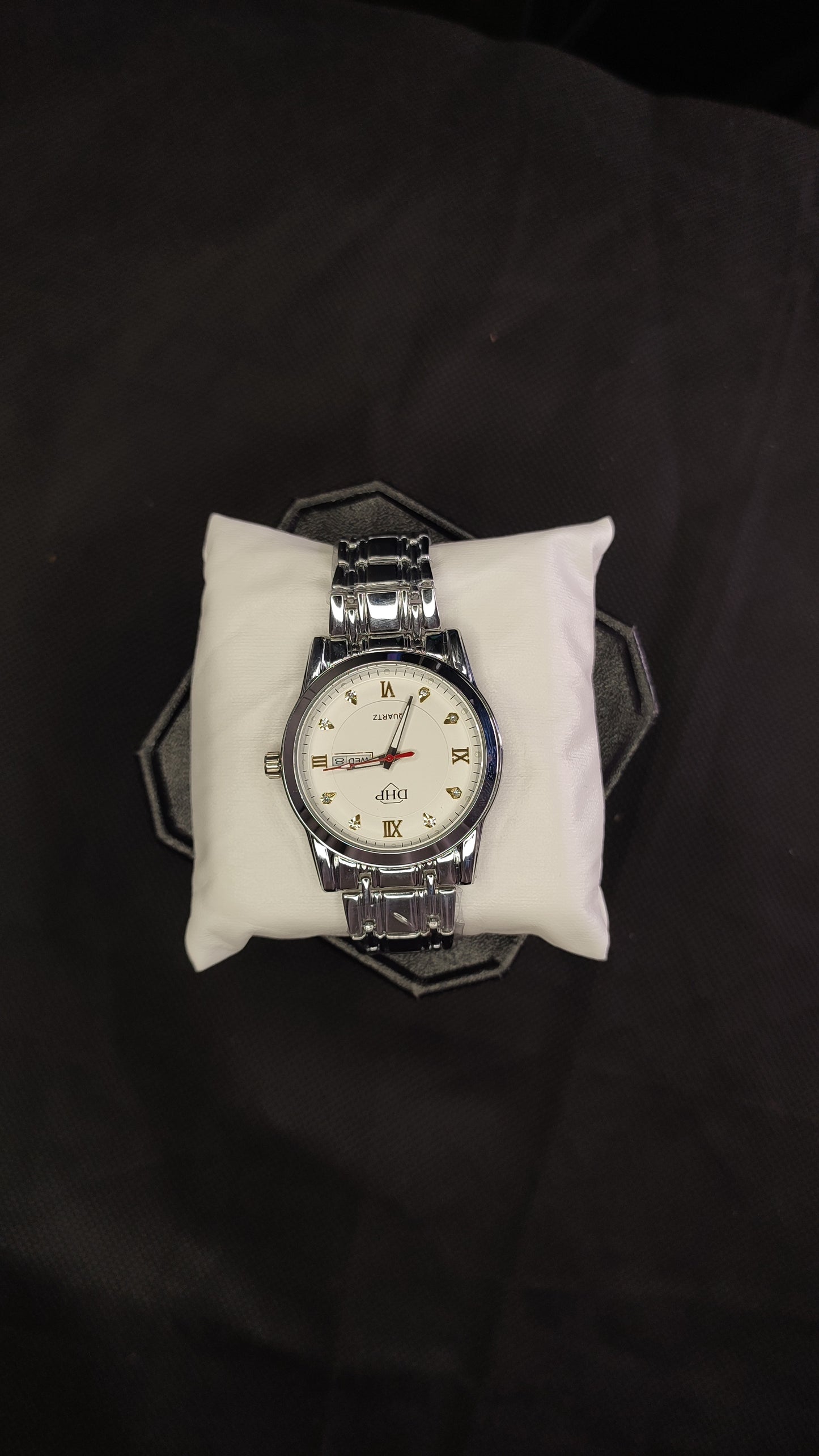 Premium Silver White DHP Watch by Denzo Watches