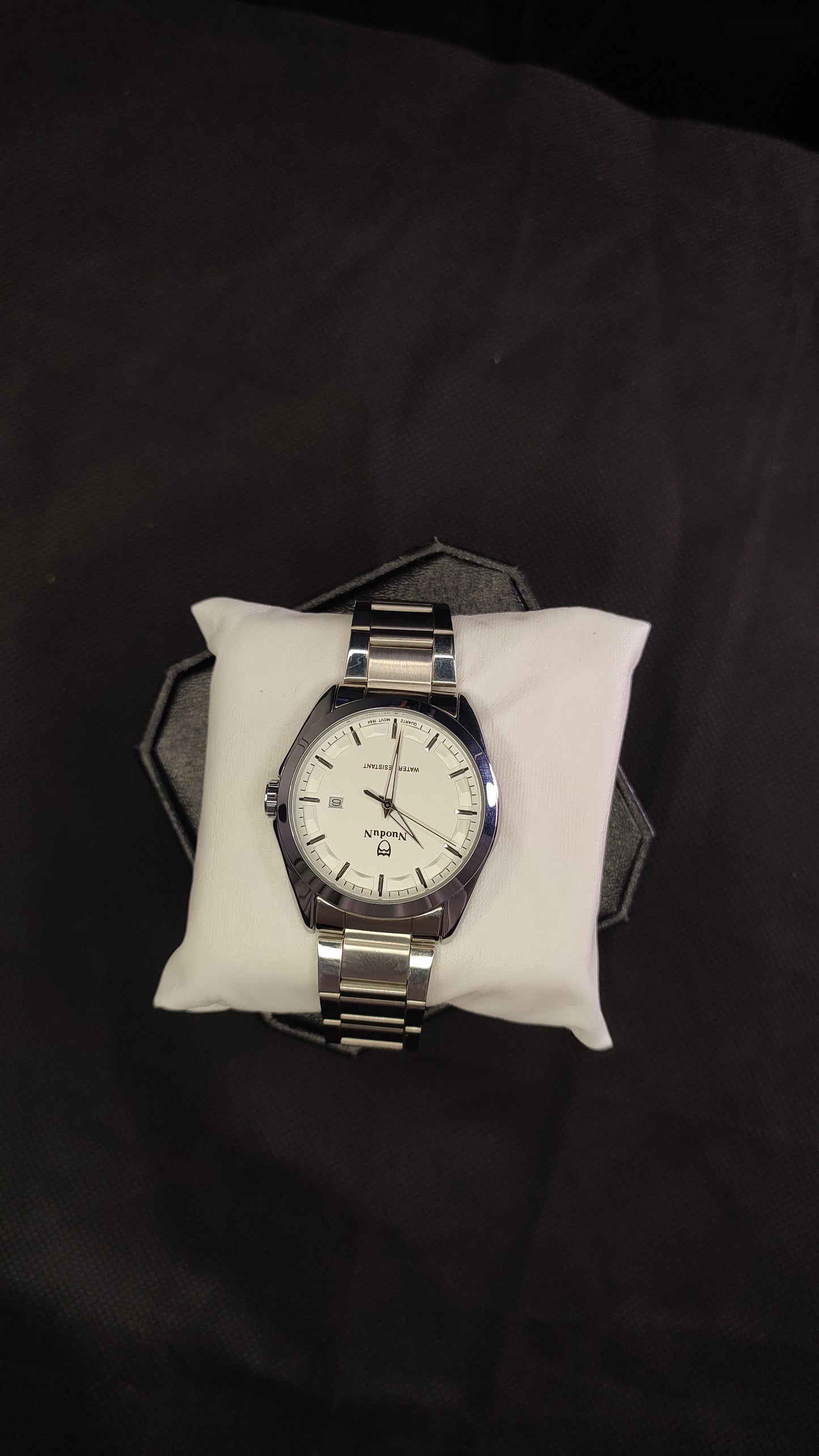 Classic Business Silver White Premium Quality Watch - Denzo