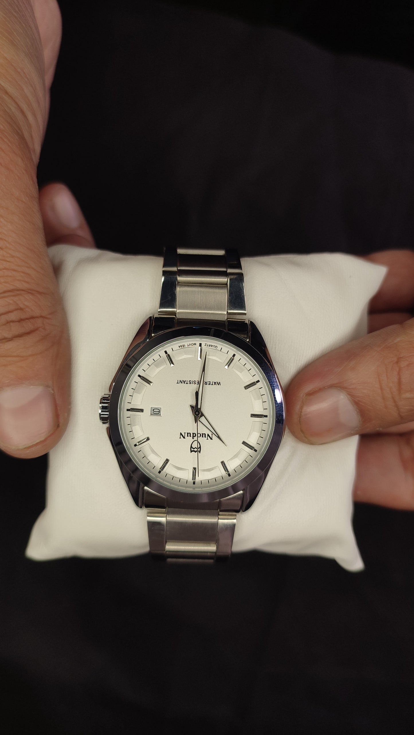 Classic Business Silver White Premium Quality Watch - Denzo