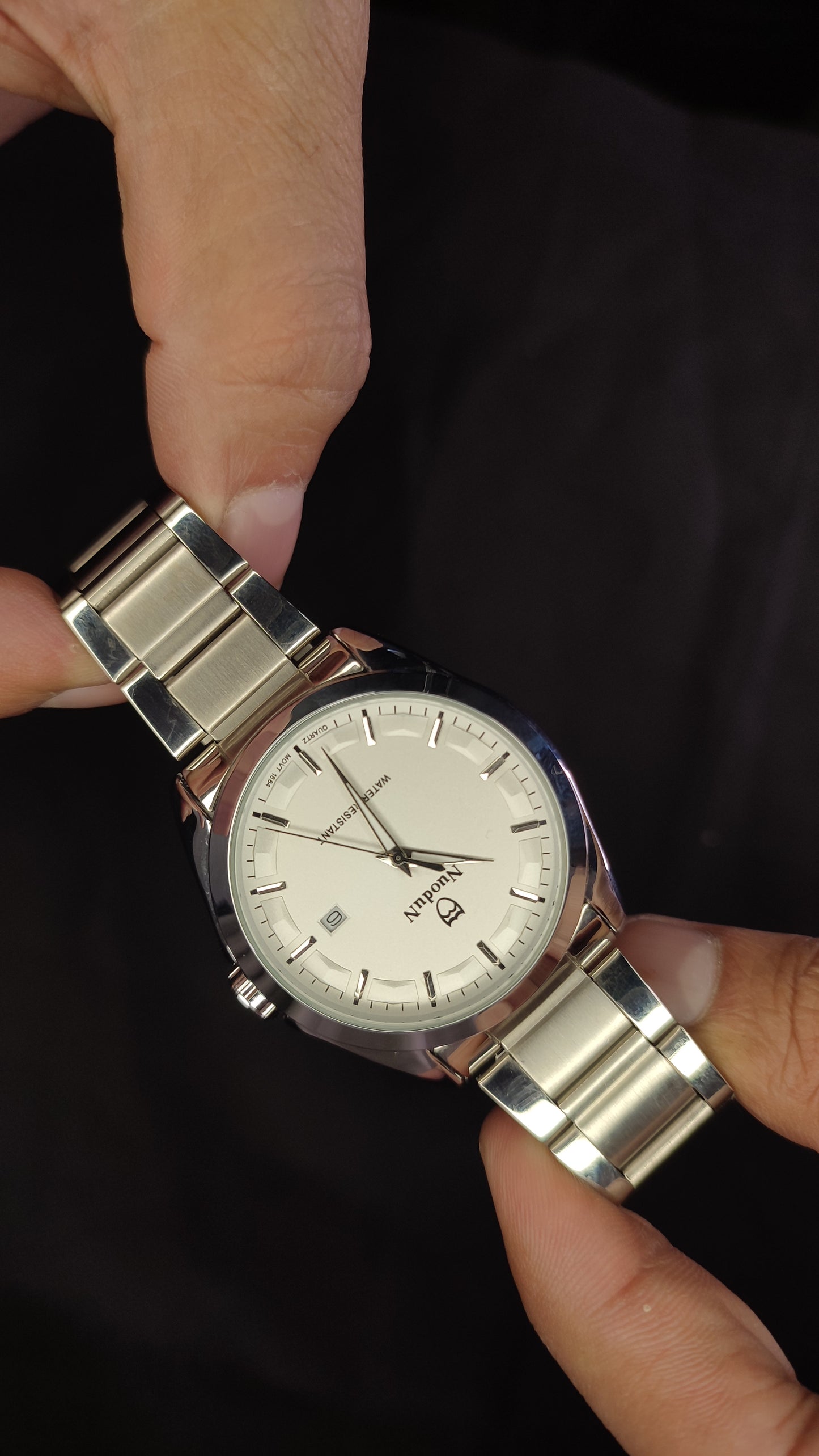 Classic Business Silver White Premium Quality Watch - Denzo